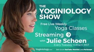 Yoga Flow "Grounding in Gratitude" Live Yoga Class with Julie Schoen Yoginiology.com