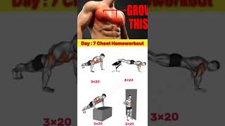 chest home work out ⚡💥💪##gymmotivation #viral #gym #exercise #workout #motivation  #chestworkout