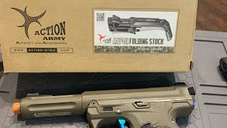 ASMR(ish) install-Action Army Folding Stock for AAP-01