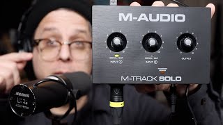 M-Audio M-Track Solo First Impressions (SM7b, Electric Guitar)