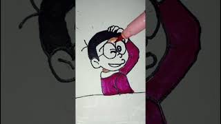 Nobita Drawing | colour filling Nobita Drawing voice by @mr.roshan3dart #drawing #meetvils