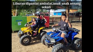 Liburan dipantai  ambalat bersama keluarga