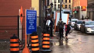 Water Main Break Kitchener Charles and Queen Streets November 6th 2015