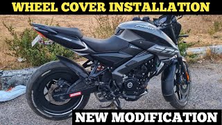 Pro Disc Wheel Cover Install In my Pulsar | Wheel Cover Install UNDER 500 |@rkcreations03