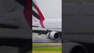 AMAZING jumbo jet reverse thrust! #youtubeshorts #shorts #aviation