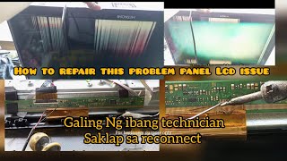 no display but has backlight. LED TV 32 PANEL LCD REPAIR #HITACHItv #panelrepair #lcd REPAIR