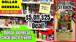 Dollar General Couponing | 50-70% Off Clearance Event 8/30-9/2 + $5 Off $25 Deals