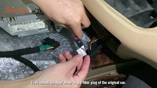 Installation method of decoding box for benz S W221 Audio