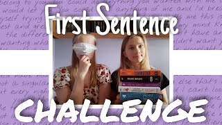 FILM Z SIOSTRĄ | First Sentence Challenge #1