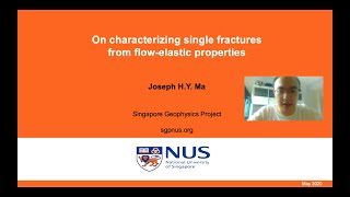 On characterizing single fractures from flow-elastic properties