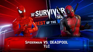 Spiderman VS Deadpool Ladder fight | WWE 2K22