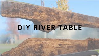 Transparenten River Table mit Epoxidharz gießen | DIY | Gießharz glasklar | HP-Textiles