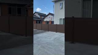 WPC (wood plastic composite) Fence Application #shorts