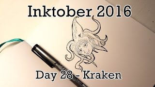 Inktober 2016 Day 28 ~ Kraken