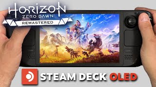 Horizon Zero Dawn Remastered | Steam Deck Oled Gameplay | Steam OS | Worse with Frame Generation?