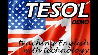 TESOL How to teach english using technology Course 3 Demo video (Обучение английскому)