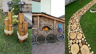 Garden ideas - Ý Tưởng Trang Trí Sân Vườn Từ Những cây Gỗ Tuyệt Đẹp