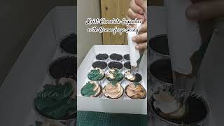 Camouflage Cupcakes #cupcakes #moistchocolatecupcakes #camouflagecupcakes  #mienyancakesbyconcon