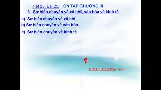 sử 6 Bai 25 On tap chuong III