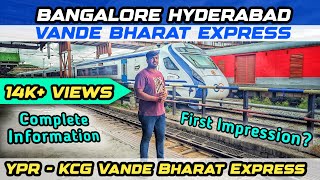 Bangalore Hyderabad Vande Bharat Express | Yeshwantpur Kacheguda Vande Bharat Express