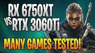 AMD RX 6750 XT vs Nvidia RTX 3060 Ti | Game Benchmark Tests and Gameplay