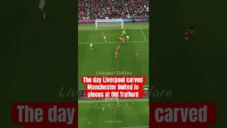 The day #liverpool carved #manchesterunited to pieces at #oldtrafford. #goals #lfc #mufc #salah #epl