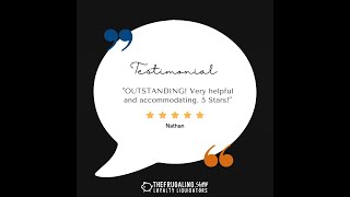 "OUSTANDING!...." Customer Testimonial