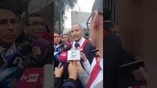 Perú. Culto de Acción de Gracias. Palabras del Congresista Muñante