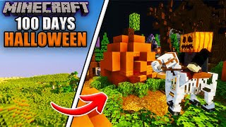 100 Days Of Building HALLOWEEN in Minecraft