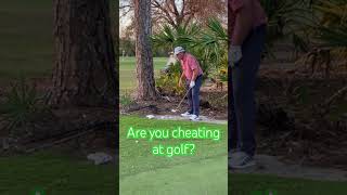 👆Full Lesson. Are your buddies cheating when they take practice swings and knock down leaves? #golf