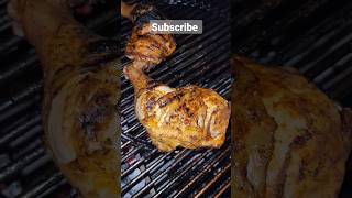 chicken on the grill.  #chicken #bbq #webergrill