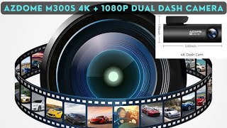 AZDOME M300S 4K + 1080P Dual Dash Camera