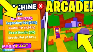 NOWY ARCADE UPDATE W MAGIC CLICKER! *MEGA MASZYNA* | ROBLOX