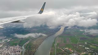 Landing Frankfurt on Main boing 757