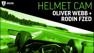 Helmet Cam | Oliver Webb at Donington Park in the Rodin FZED | Rodin Cars