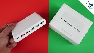 Xiaomi 6 Port Fast Charger Unboxing & Review! #QC3.0 #2018