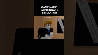 roblox earthquake simulator #memes #doors