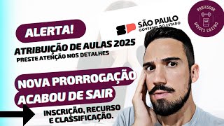 Atribuição de aulas 2025: Nova prorrogação acabou de sair.