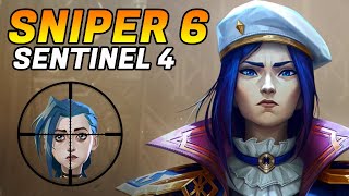 Sniper 6 with 4 Sentinel in TFT SET 13