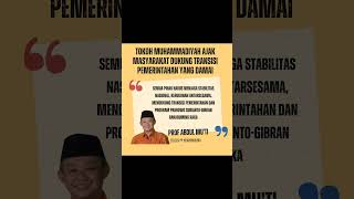 Sekjen PP Muhammadiyah ajak masyarakat dukung transisi pemerintahan yang damai. #PrabowoSubianto