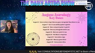 ⭐️THE DAILY ASTRO SHOW with MEG - AUG 1