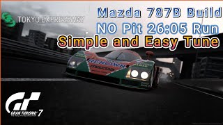 GT7 Tokyo Expressway 600 Money Grind Build Mazda 787B Build V 1.52