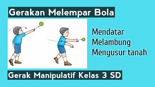 Gerakan Melempar Bola - Mendatar Melambung Menyusur Tanah