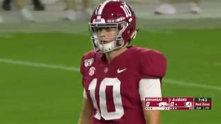 Mac Jones First Career Start vs Arkansas (Full Coverage)