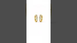 Caratlane Diamond Hoop Earrings #DAILYWEAR #JEWELLERY #tanishq #SHORTS #STATUS #TRENDING #LATEST #4k