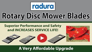 Radura Rotary Disc Mower Blades Spotlight Video, a including a third party review by Ted Kahler