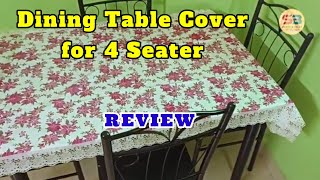 Dining Table Cover Review | Plastic Dining Table Cover 4 Seater | Table Cover