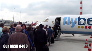 FLIGHT REPORT | ✈ DASH Q400 | FlyBe | Dusseldorf to Manchester | Economy Class