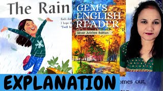 The Rain | Explanation in Hindi | Grade 4 | Gem's English Reader