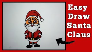 SANTA CLAUS painting tutorial/ Teaching drawing for children